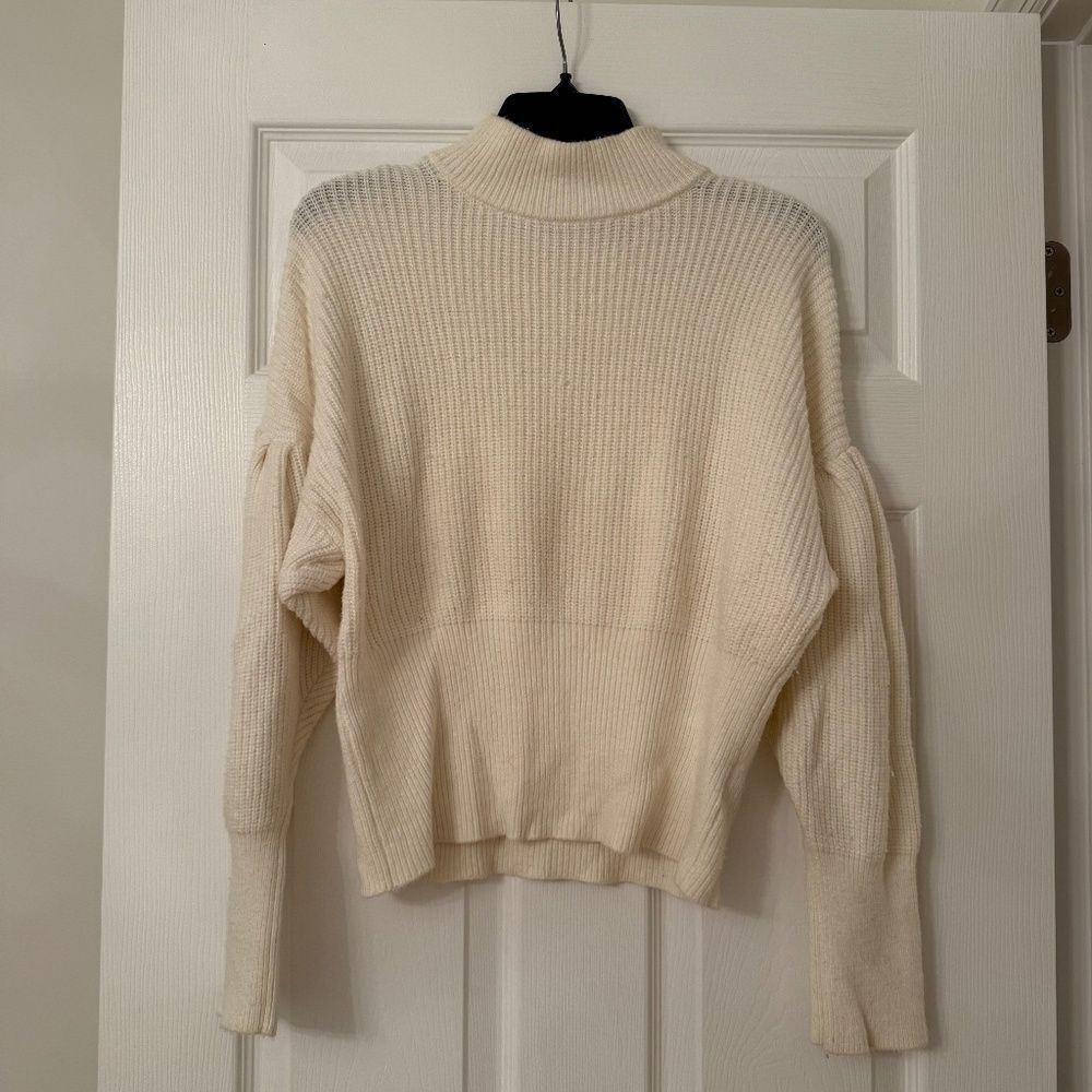 Express Mock Neck Cream Sweater